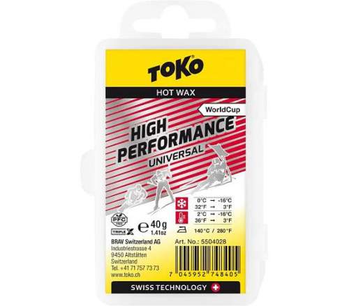 Toko PFC free World Cup High Performance Hot Waxversal 40g 40g