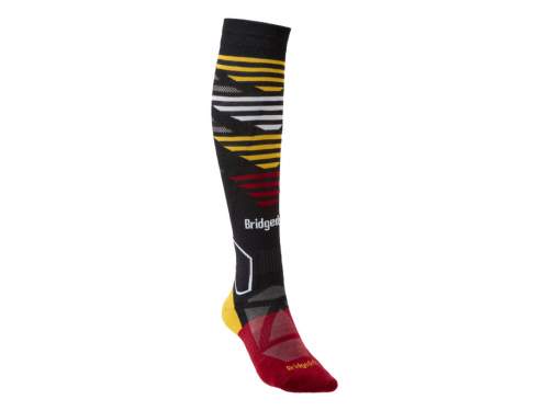 Pánské ponožky Bridgedale Ski Lightweight graphite/red/223 XL (12+ UK)