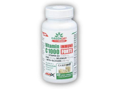 AMIX ProVegan Vitamín C 1000 mg Immuno FORTE 60 kapslí