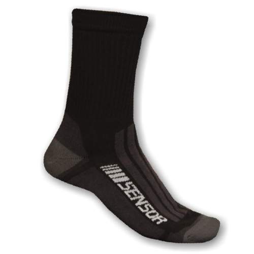 Ponožky SENSOR Treking Merino černá/šedá L (9-11 UK)
