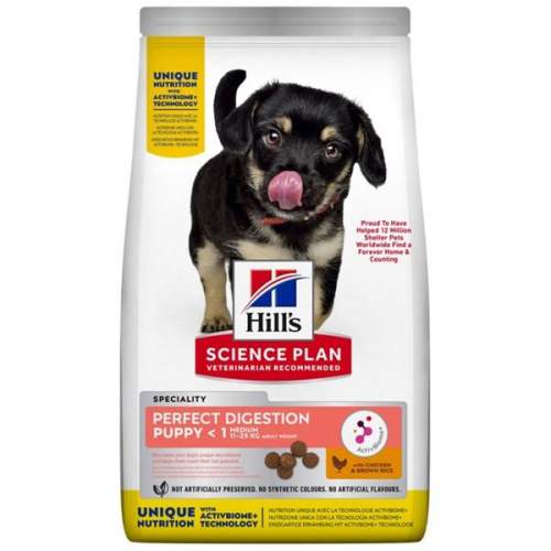 Hill's Can. SP+AB PftDig Puppy Medium Chick Rice 14kg