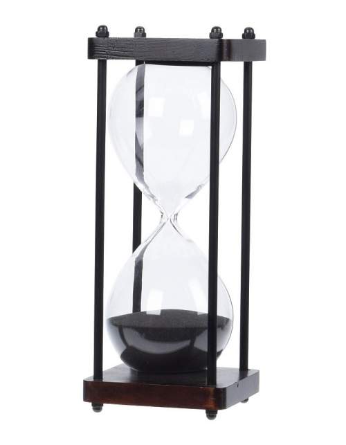 Přesýpací hodiny dekorativní kov / sklo 24,5 cm