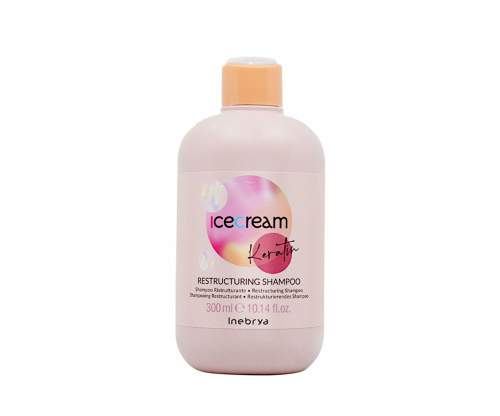 Inebrya Ice Cream Keratin Restructuring Shampoo restrukturační šampon na bázi keratinu 300 ml