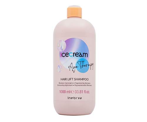 Inebrya Ice Cream Age Therapy Hair Lift Shampoo regenerační šampon na zralé, porézní a chemicky upravené vlasy 1000 ml