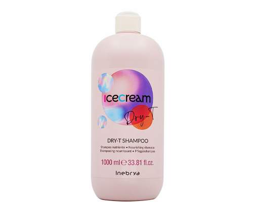 Inebrya Ice Cream Dry-T Shampoo výživný šampon na suché, krepovité a chemicky upravené vlasy 1000 ml