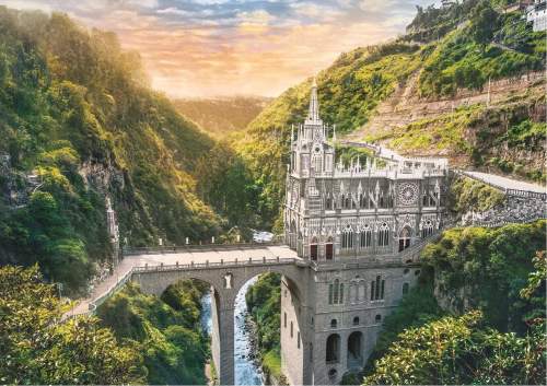 Puzzle 1000 dílků Las Lajas Colombia Sanctuary