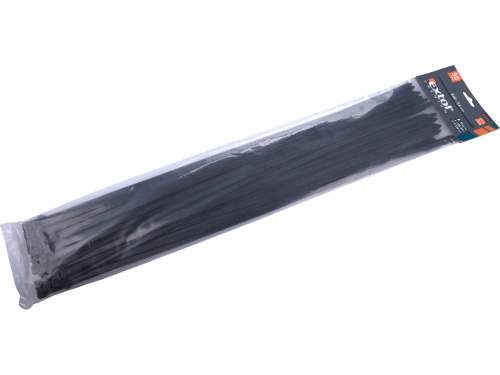 Extol Premium 8856172 pásky stahovací černé, 540x7,6mm, 50ks, nylon