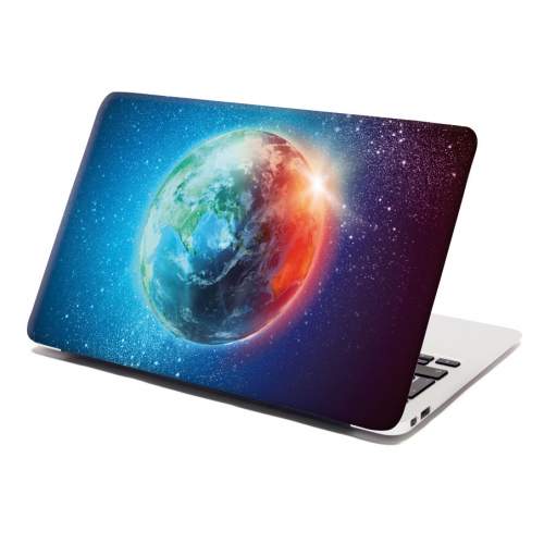 Samolepka na notebook SABLIO - Země ve vesmíru 29x20 cm