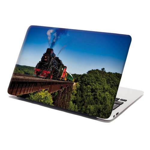Samolepka na notebook SABLIO - Vlak na mostě 29x20 cm