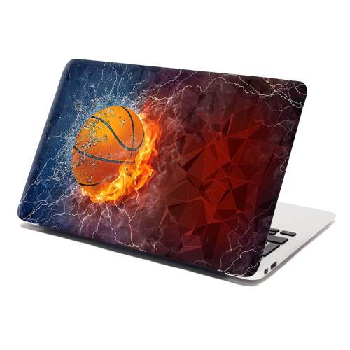 Samolepka na notebook SABLIO - Basketbalový míč 29x20 cm