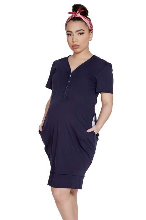 Těhotenská a kojící noční košile MAMA DRESS