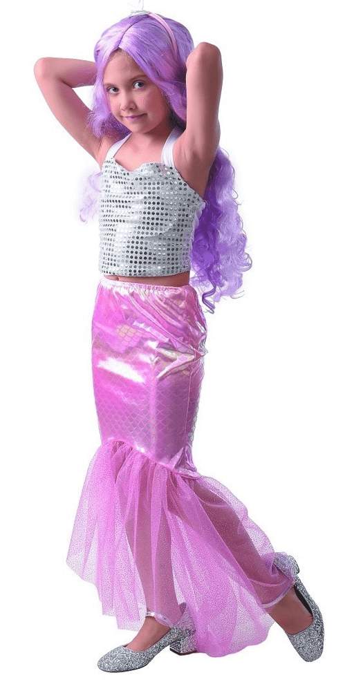Šaty na karneval - mořská panna, 130 - 140 cm