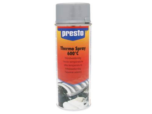 Presto Tepelně odolný lak ve spreji stříbrný 400 ml