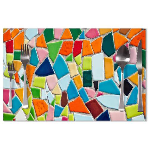SABLIO - Barevná mozaika 40x30cm