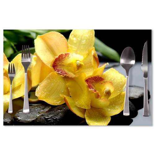 SABLIO - Žluté orchideje 40x30cm