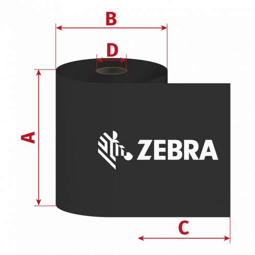 Zebra ZipShip 5555, 110mm x 30m, TTR, vosk/pryskyřice, D12/OUT 05555BK110D