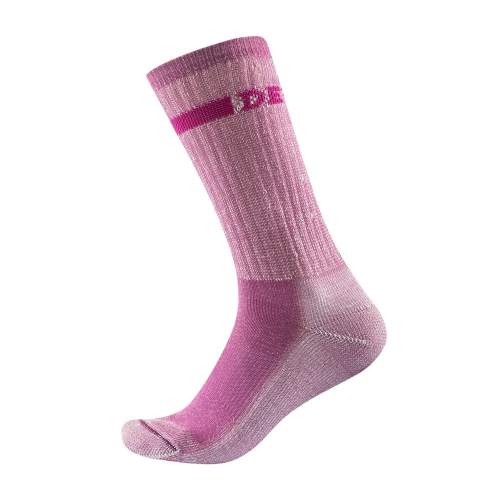 Dámské ponožky Devold Outdoor Medium Pink melange 38-40
