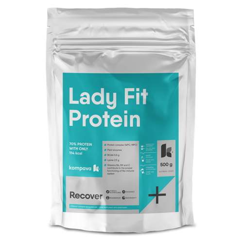 KOMPAVA LadyFit protein jahoda-malina 500 g 16,5 dávek