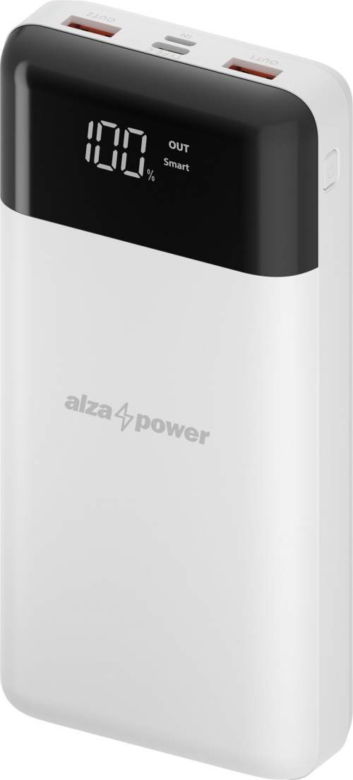 Powerbanka AlzaPower Parade 30000mAh Power Delivery (60W) bílá