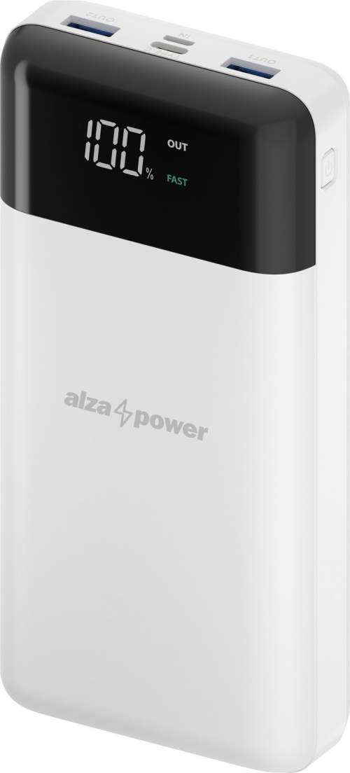 AlzaPower Parade 30000mAh Power Delivery (18W) bílá