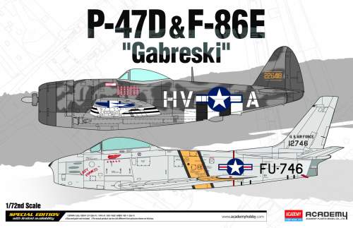 Academy P-47D & F-86E Gabreski 1:72 12530