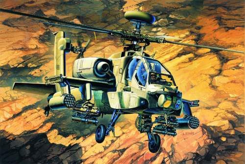 Model Kit vrtulník 12262 - AH-64A (1:48)