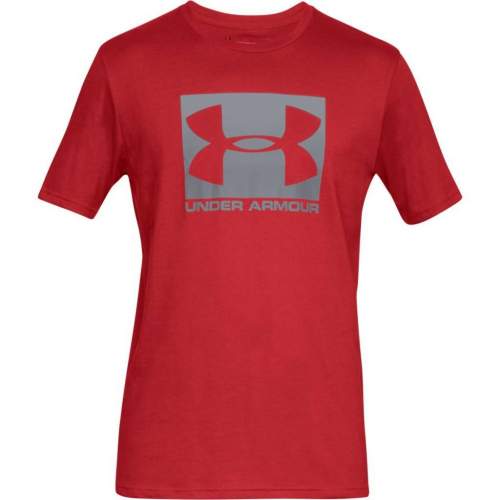Under Armour Pánské triko Boxed Sportstyle SS, red /  / steel, M