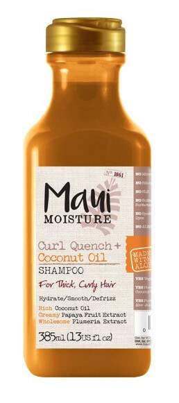 MAUI šampon pro husté kudrnaté vlasy s kokosovým olejem 385 ml