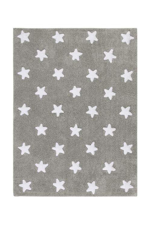 Lorena Canals Bio ručně tkaný Stars Grey-White 120x160