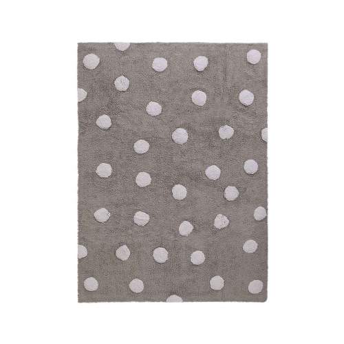 Lorena Canals koberce pro zvířata Polka Dots Grey-White 120x160 cm