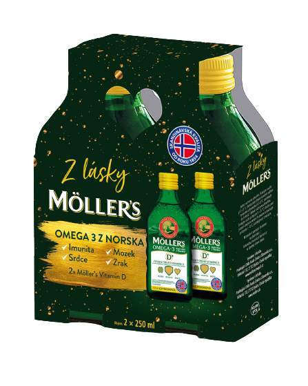 Mollers Omega 3D dárkové balení 2x250ml