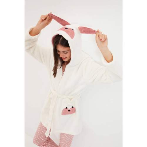 Trendyol Ecru Welsoft Knitted Dressing Gown