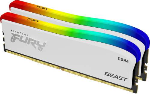Kingston FURY 16GB KIT DDR4 3600MHz CL17 Beast RGB White Special Edition KF436C17BWAK2/16