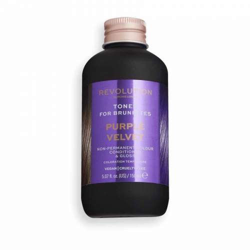 Revolution Haircare Tones For Brunettes Purple Velvet Barva Vlasů 150 ml