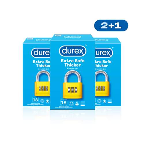 DUREX Extra Safe Pack 3 × 18 ks