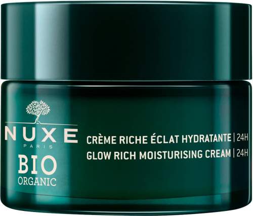 NUXE Bio Organic Citrus Cells Glow Rich Moisturising Cream 50 ml hydratační a rozjasňující denní pleťový krém pro ženy