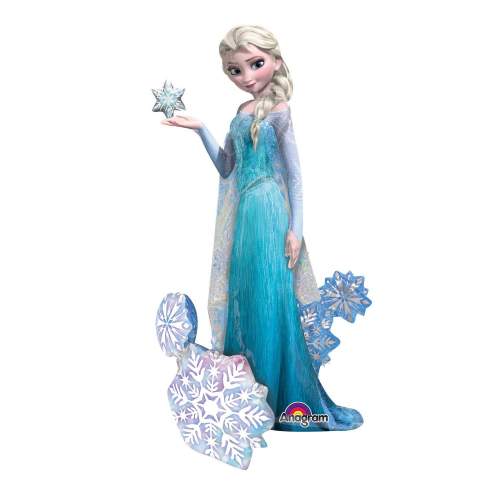 Amscan Frozen Elsa chodící balónek 88cm x 144cm modrý