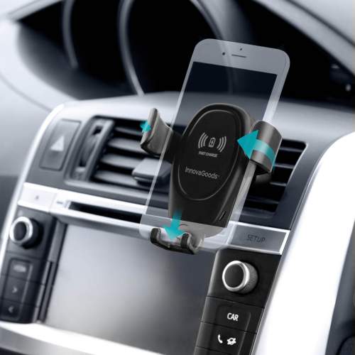 Innova Goods Držák mobilního telefonu s bezdrátovou nabíječkou do automobilu Wolder