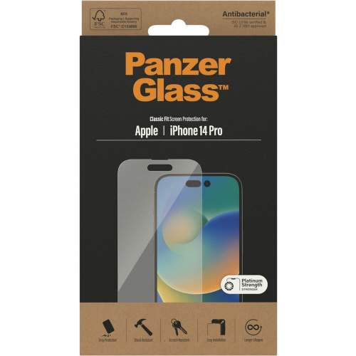 PanzerGlass ochranné sklo pro Apple iPhone 14 Pro (Classic Fit) 2768
