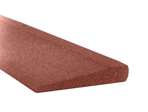 Gutta gumový obrubník nájezdový 100 x 25 x 1/4 cm červená
