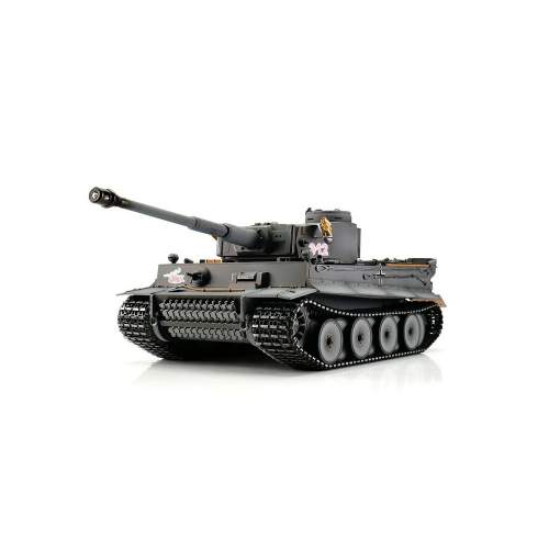 TORRO tank PRO 1/16 RC Tiger I dřívější verze šedá kamufláž - infra IR - kouř z hlavně