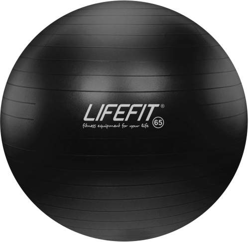 Gymnastický míč LIFEFIT ANTI-BURST 65 cm, černý