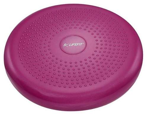 Lifefit Balanční masážní polštářek LIFEFIT BALANCE CUSHION 33cm, bordó