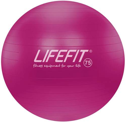 Gymnastický míč LIFEFIT ANTI-BURST 75 cm, bordó