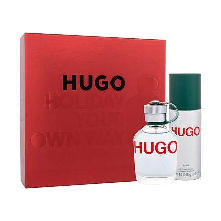 HUGO BOSS Hugo Man sada toaletní voda 75 ml + deodorant 150 ml pro muže