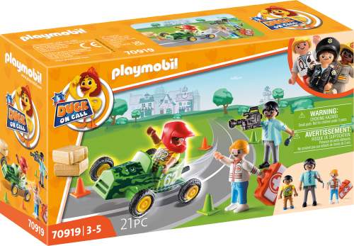 PLAYMOBIL® Duck On Call 70919 Záchranná akce: Pomozte závodníkovi!