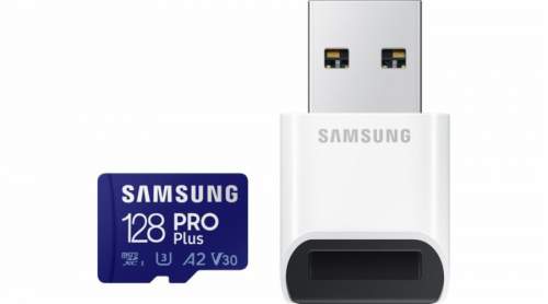 Paměťová karta Samsung micro SDXC PRO Plus 128GB + USB adaptér