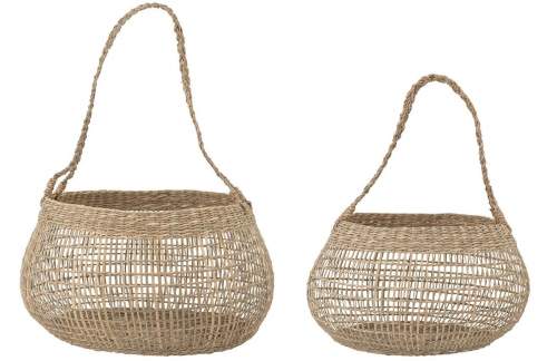 Set dvou úložných košů z mořské trávy Bloomingville Gianni 40/33 cm