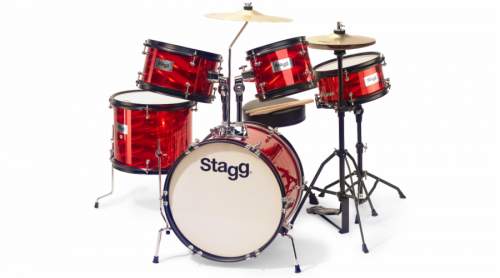 Stagg TIM JR 5/16B RD dětská bicí sada červená