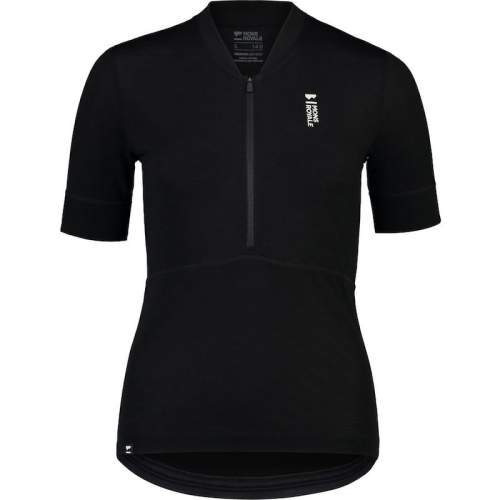 Mons Royale Cadence Dámský cyklistický dres , černý Half Zip , S
